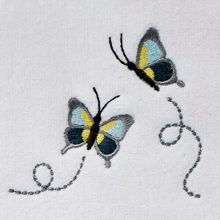 Foto 5 | Juego De Toallas De Mano Skl Home Dancing Butterflies, 2 Piezas, Blanco - Venta Internacional.