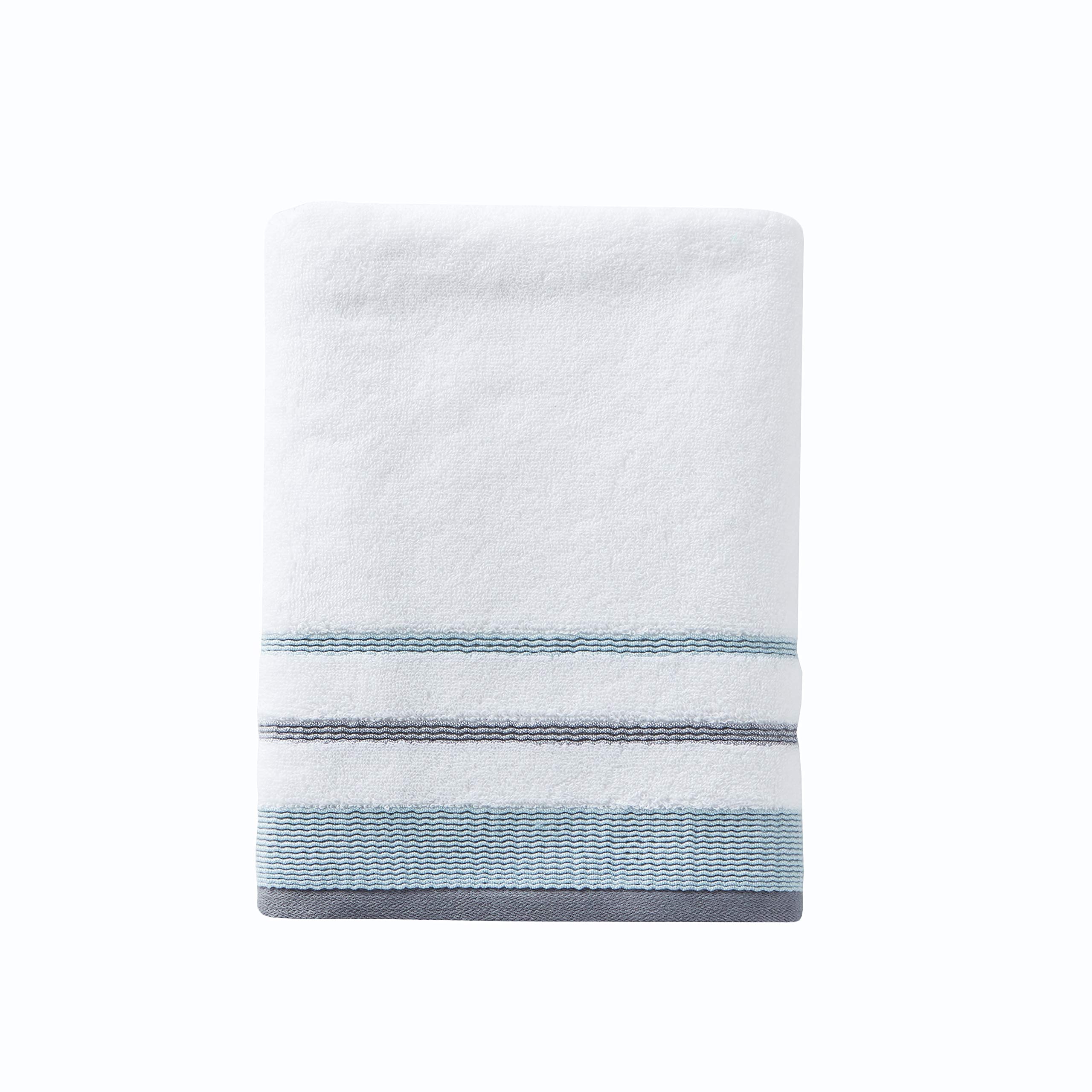 Toalla De Baño Skl Home Go Round  Algodón Blanco  70 X 130 Cm - Venta Internacional.