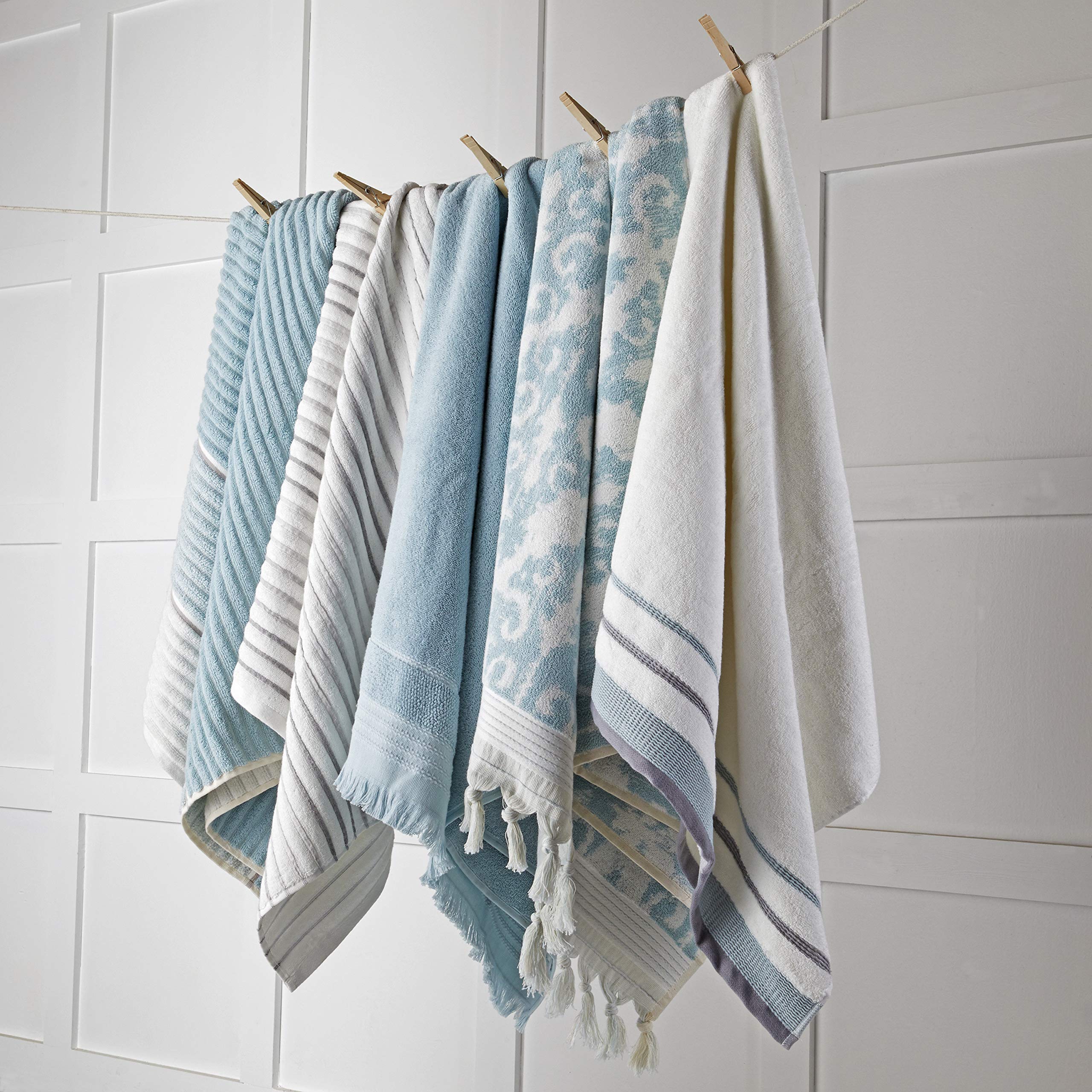 Foto 6 pulgar | Toalla De Baño Skl Home Go Round  Algodón Blanco  70 X 130 Cm - Venta Internacional.