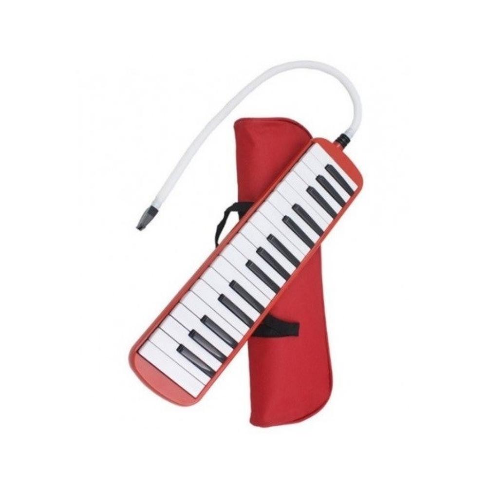 Foto 4 pulgar | Melódica de 32 Teclas Romms con Estuche de Tela color Rojo