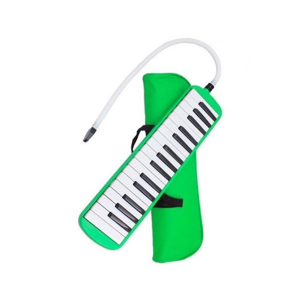 Foto 4 pulgar | Melódica de 32 Teclas Romms con Estuche de Tela color Verde