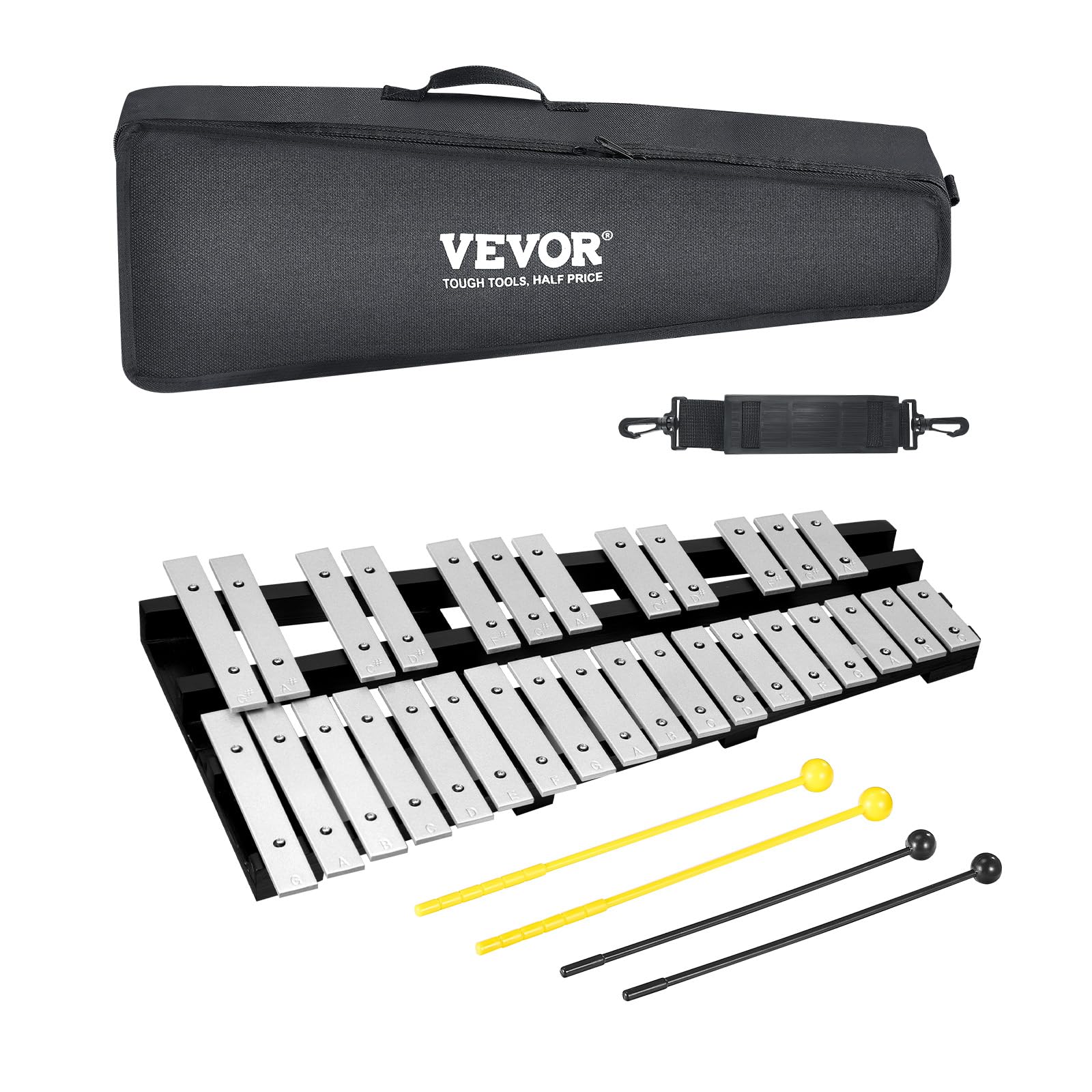 Set De Instrumentos De Percusión Xilófonos Glockenspiel Vevor Ks-30 - Venta Internacional. $1,270