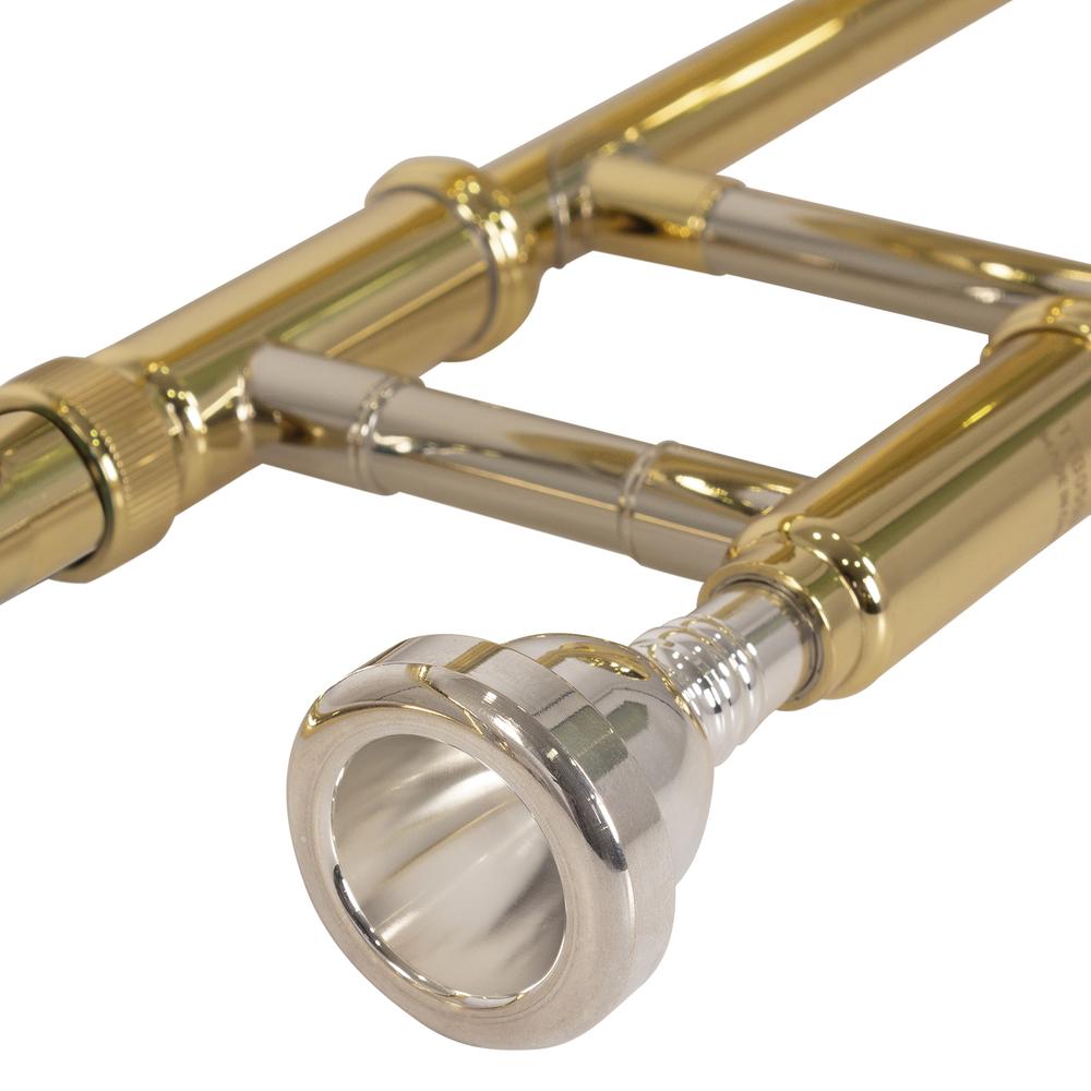 Foto 5 pulgar | Trombón Yellow Brass En Si Bemol Vosi Antigua Tb2210lq-ah Color Dorado Con Case