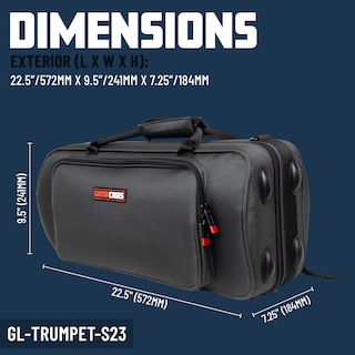 Foto 6 | Trompeta De Espuma Poliplástica Eps En Si Bemol Con Forma De Serie Adagio De Case Gator - Venta Internacional.