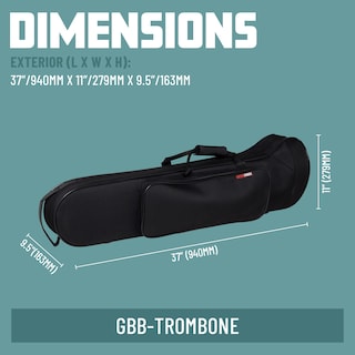 Foto 6 | Funda Para Trombón Gator Largo Series Student Eps Softshell - Venta Internacional.