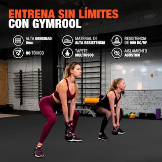 Foto 4 | Rollo De Piso Para Gimnasio Altera Rudo Alto Impacto 10m2 - Negro
