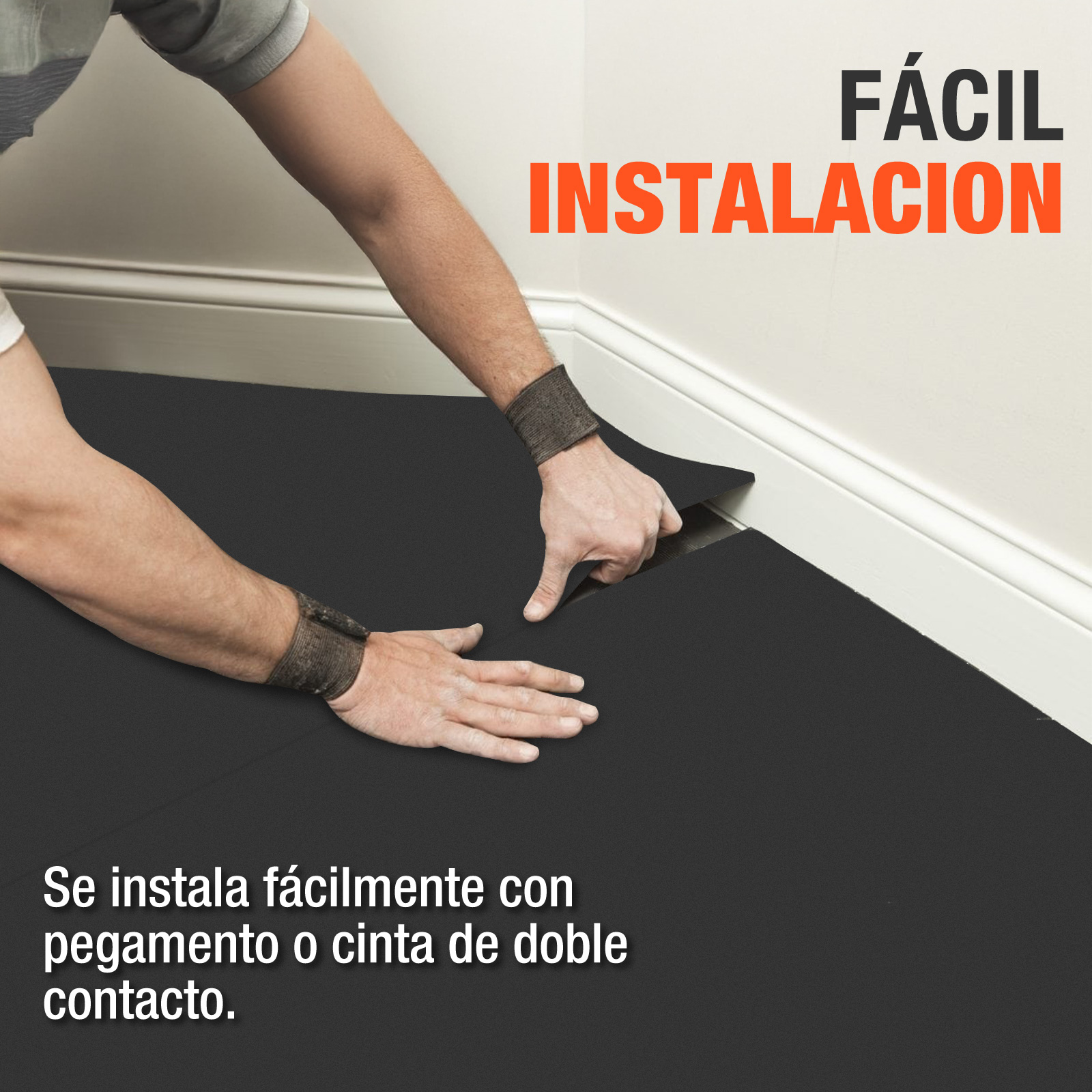 Foto 7 pulgar | Rollo De Piso Para Gimnasio Altera Rudo Alto Impacto 10m2 - Negro