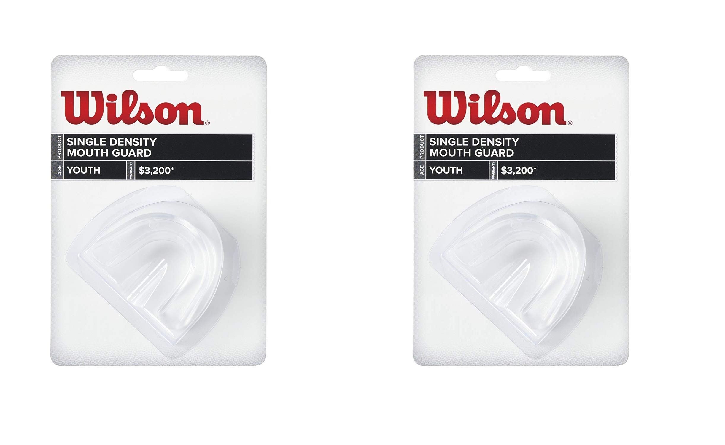 Protector Bucal Wilson Single Density Youth (paquete De 2) - Venta Internacional.