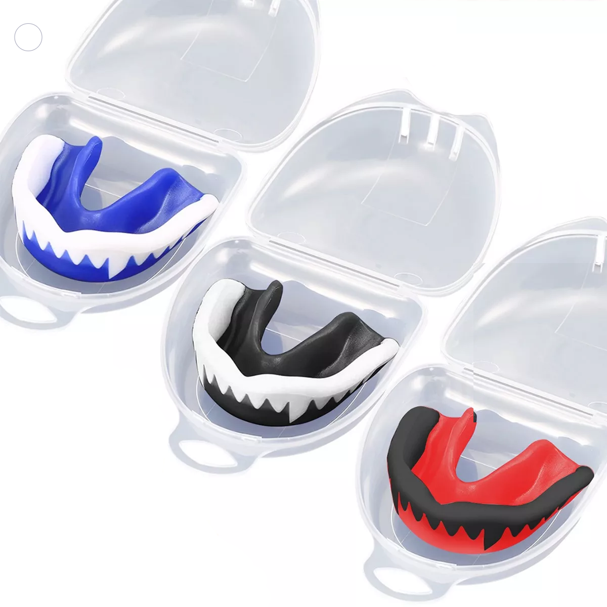 Foto 3 pulgar | 3pz Protector Bucal Deportivos Para Adulto Eo Safe Imports Esi-17526 Multicolor