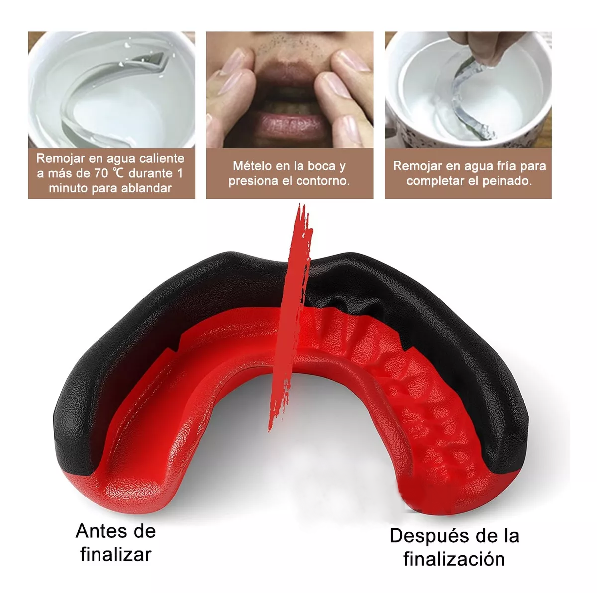 Foto 4 pulgar | 3pz Protector Bucal Deportivos Para Adulto Eo Safe Imports Esi-17526 Multicolor