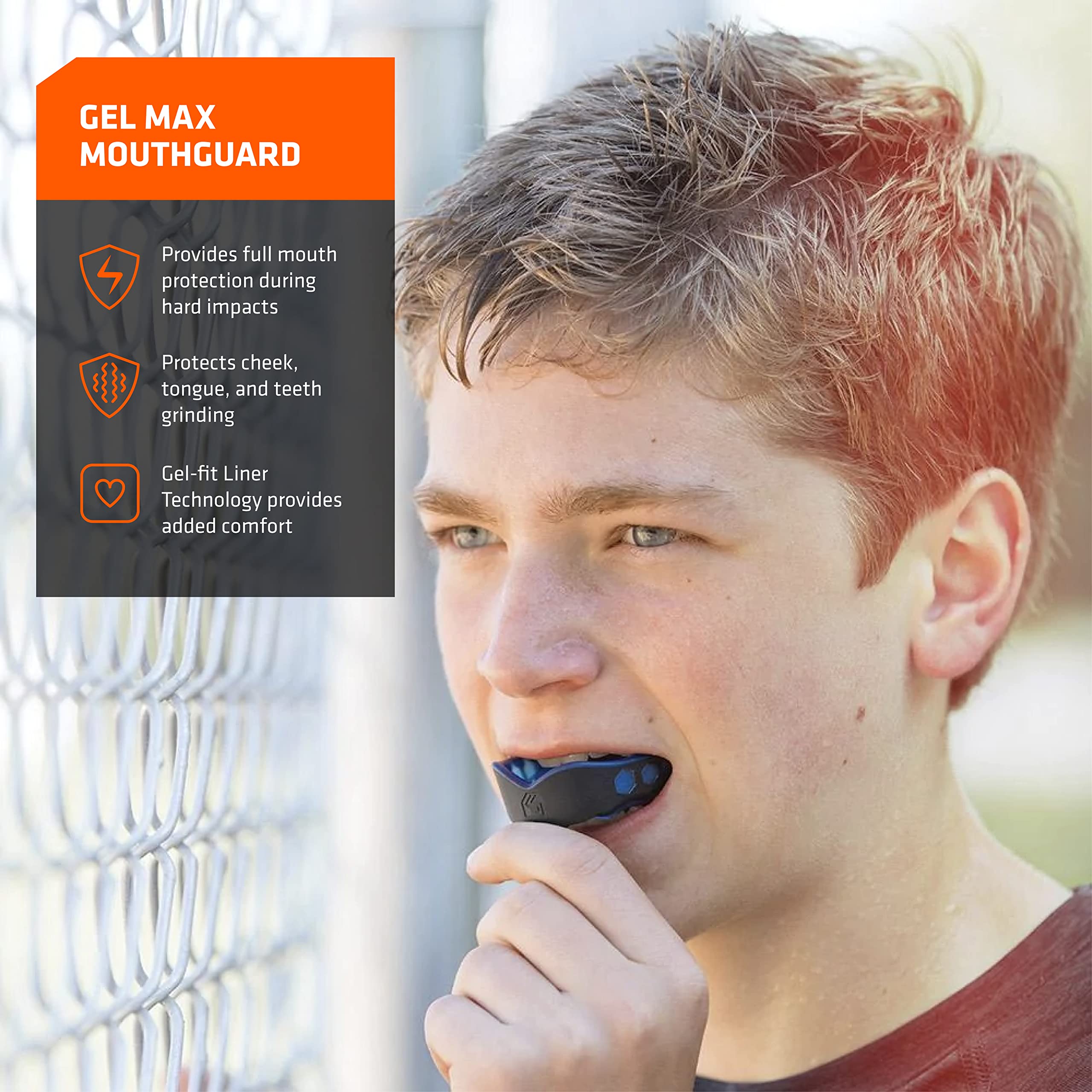Foto 2 | Protector Bucal Shock Doctor Gel Max Heavy Duty Sports - Venta Internacional.