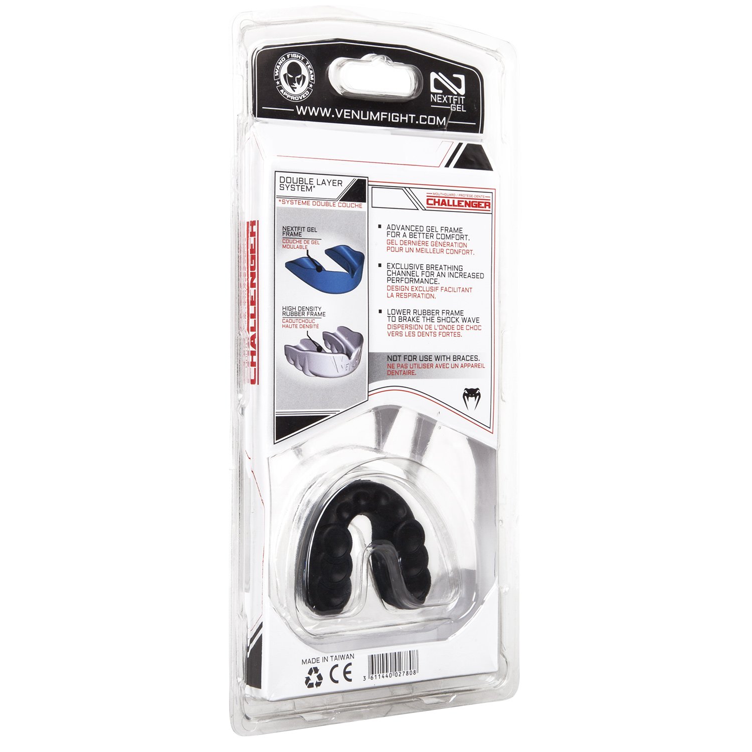 Foto 8 pulgar | Protector Bucal Venum Challenger Negro/hielo Con Funda Protectora - Venta Internacional.