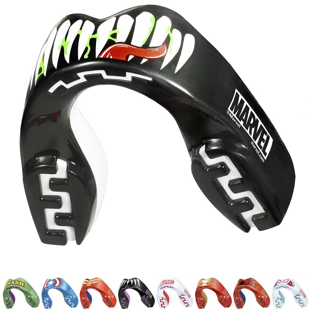 Protector Bucal Deportivo Marvel Venom De Doble Capa Premium Para Adultos - Venta Internacional.