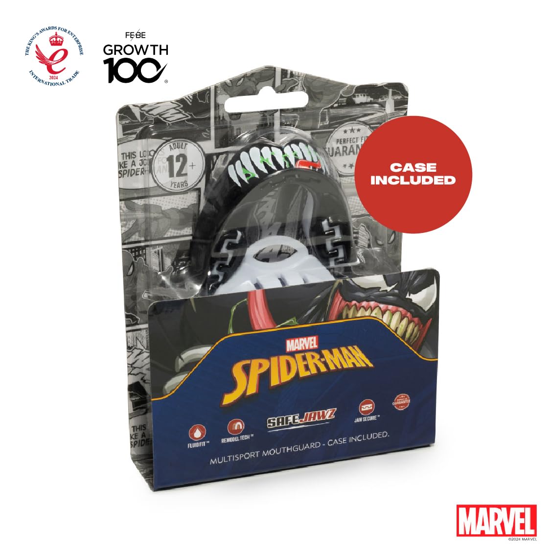 Foto 6 pulgar | Protector Bucal Deportivo Marvel Venom De Doble Capa Premium Para Adultos - Venta Internacional.