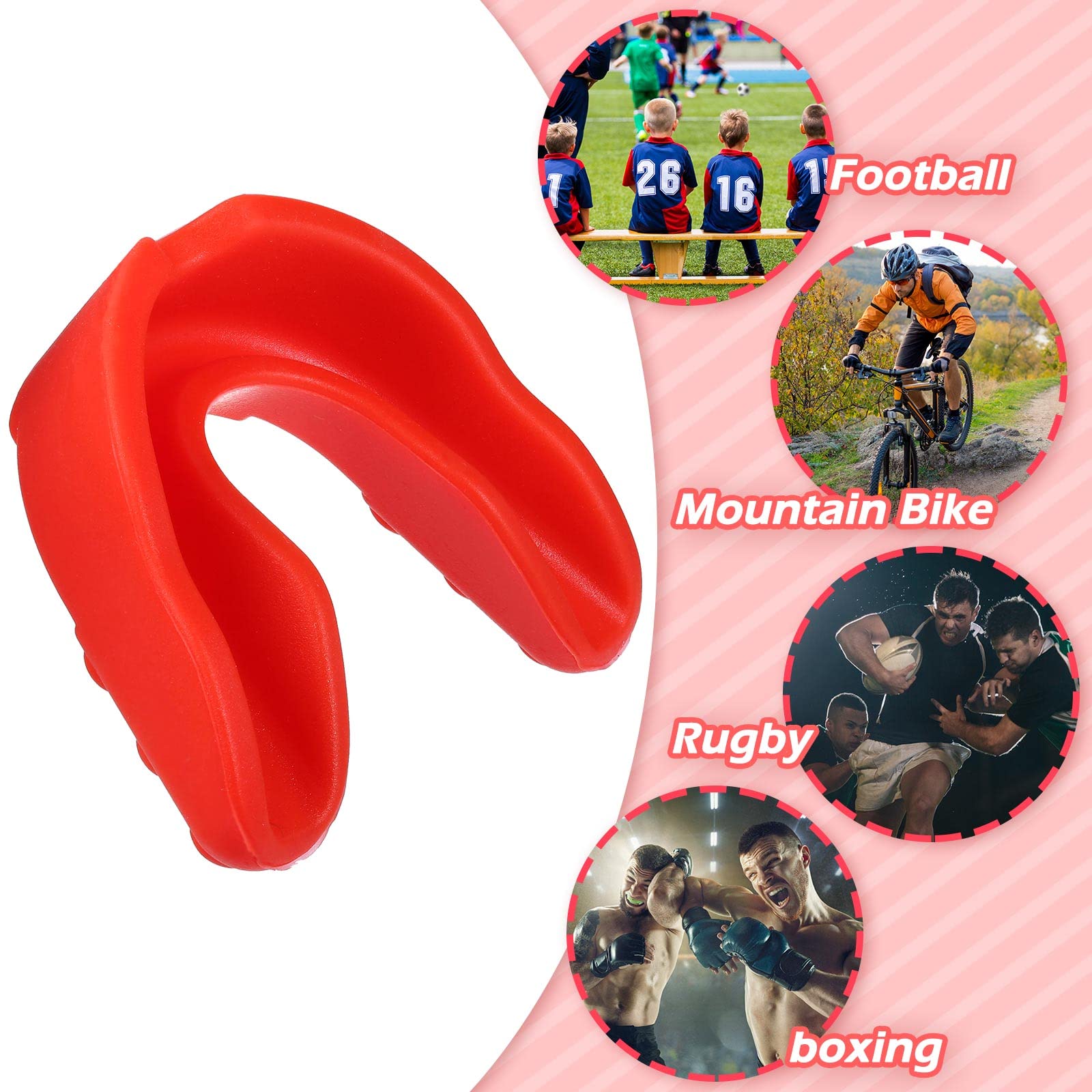 Foto 7 pulgar | Protectores Bucales Frienda Football Youth Sport, 50 Unidades A Granel - Venta Internacional.