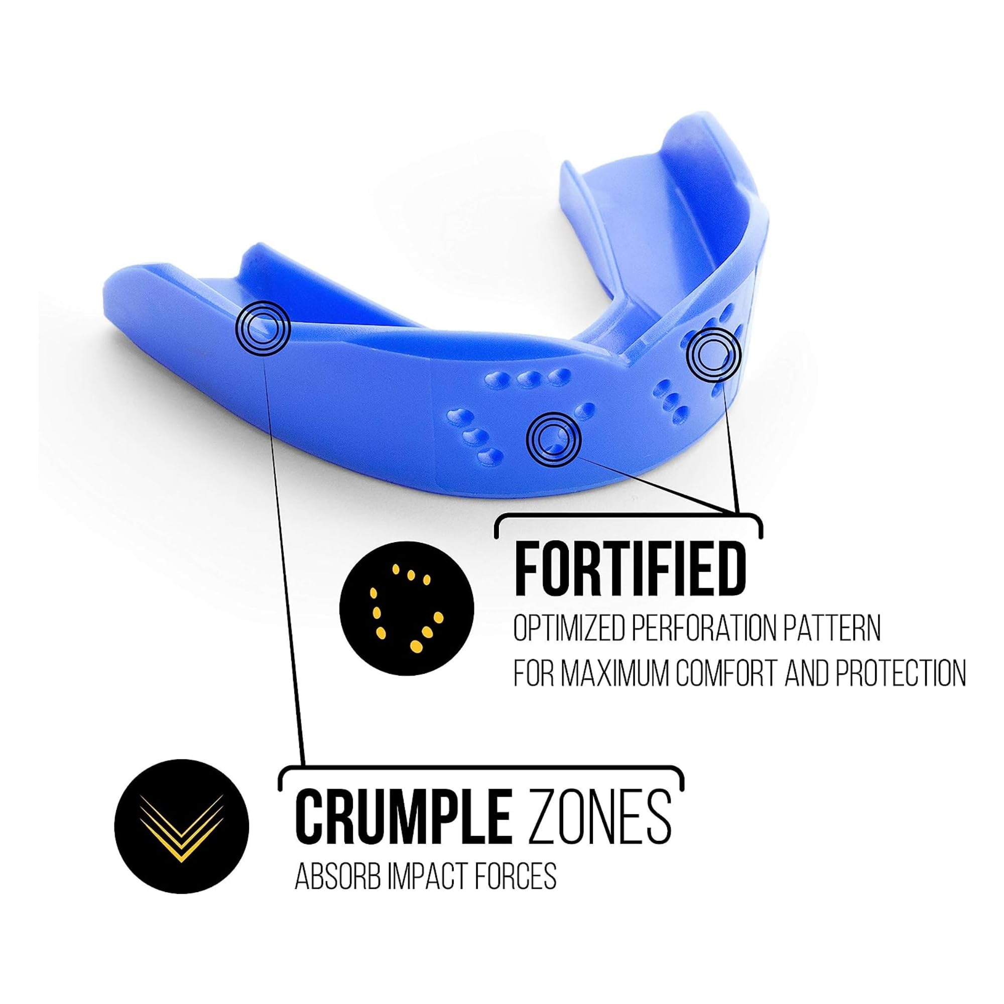 Foto 4 pulgar | Protector Bucal Sisu 3d Youth Royal Blue De 2.0 Mm Para Atletas De Menos De 5 Pies - Venta Internacional.