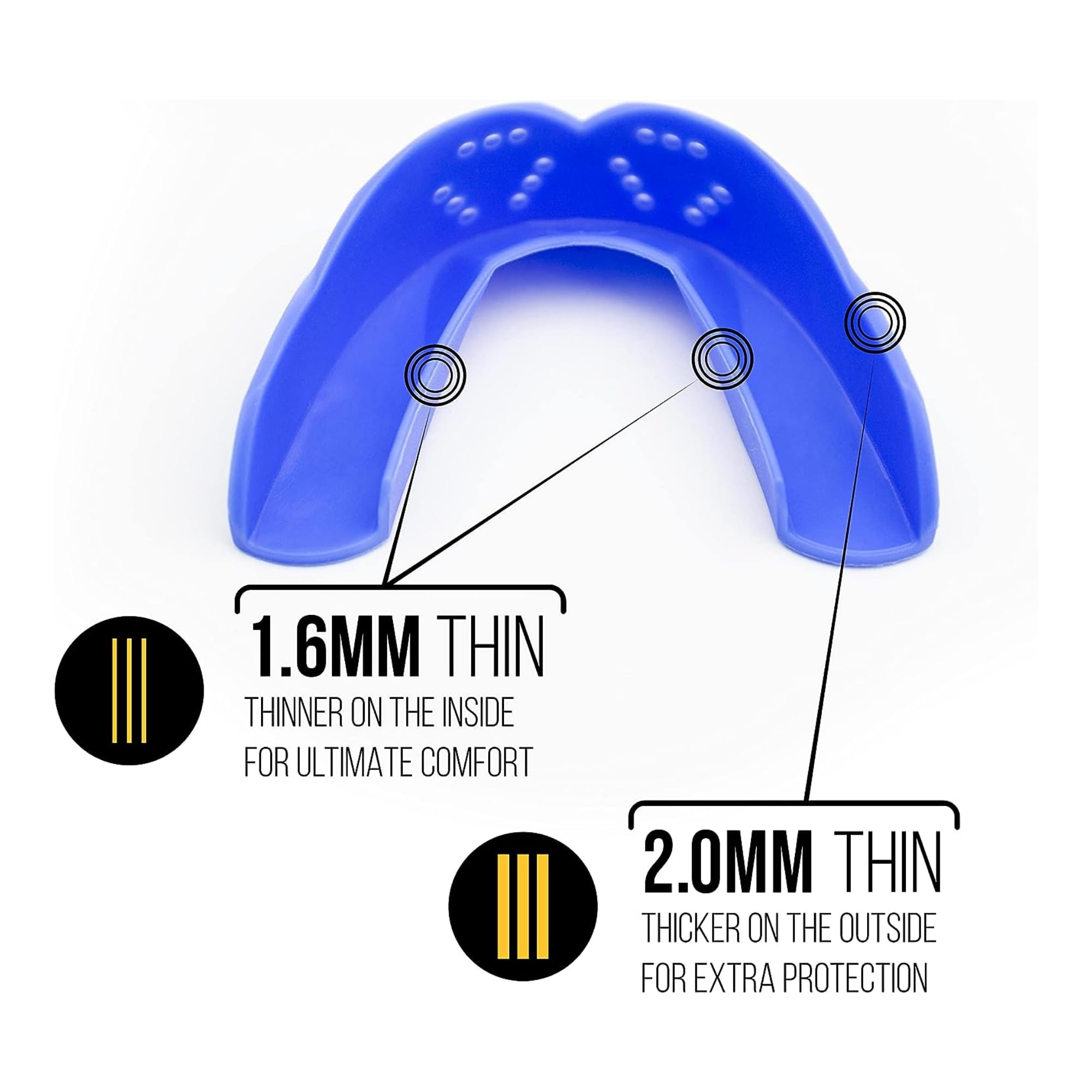 Foto 5 pulgar | Protector Bucal Sisu 3d Youth Royal Blue De 2.0 Mm Para Atletas De Menos De 5 Pies - Venta Internacional.