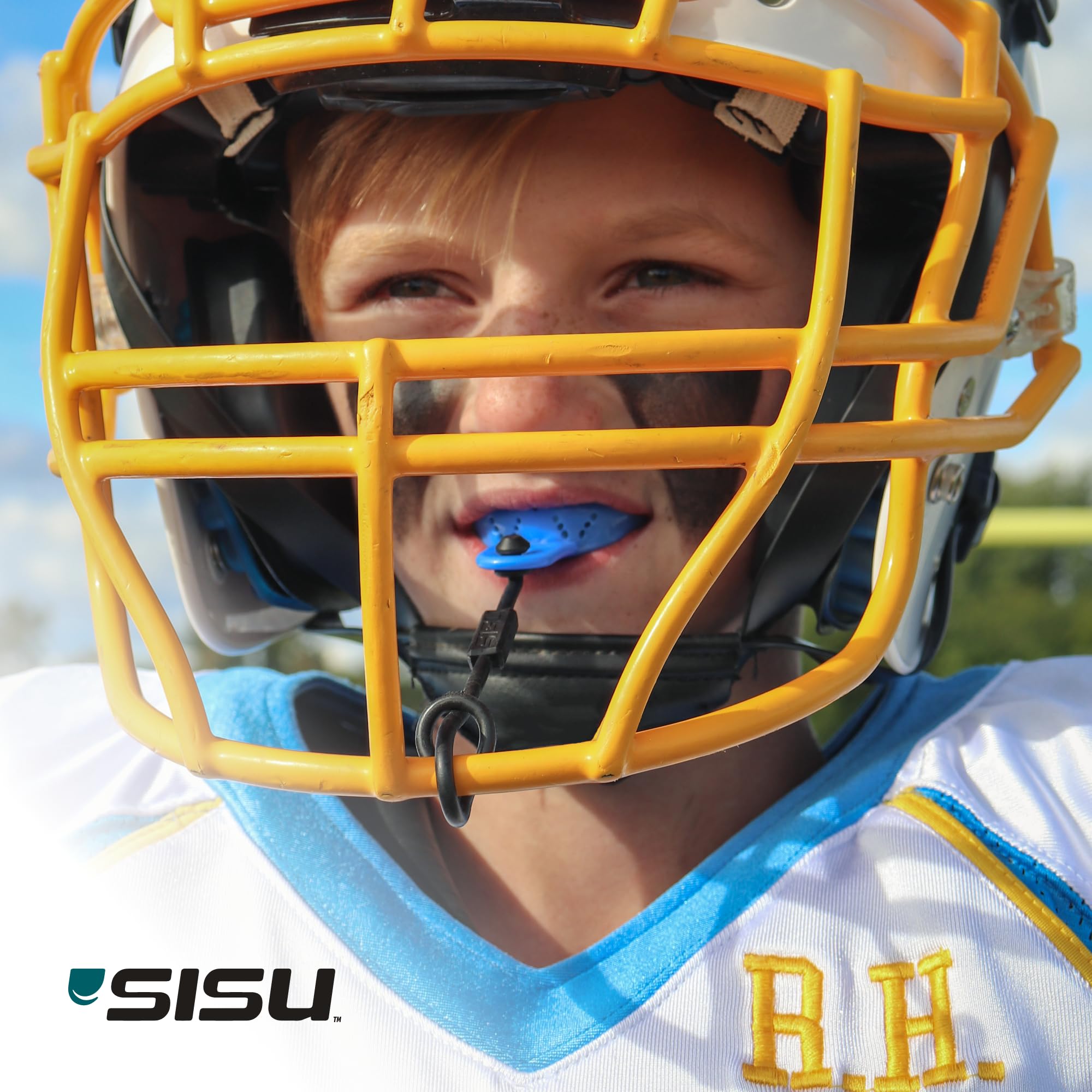 Foto 3 | Protector Bucal Sisu Tether Youth De 2 Mm De Grosor  Color Azul Real  Para Niños De Menos De 5 Pies - Venta Internaci