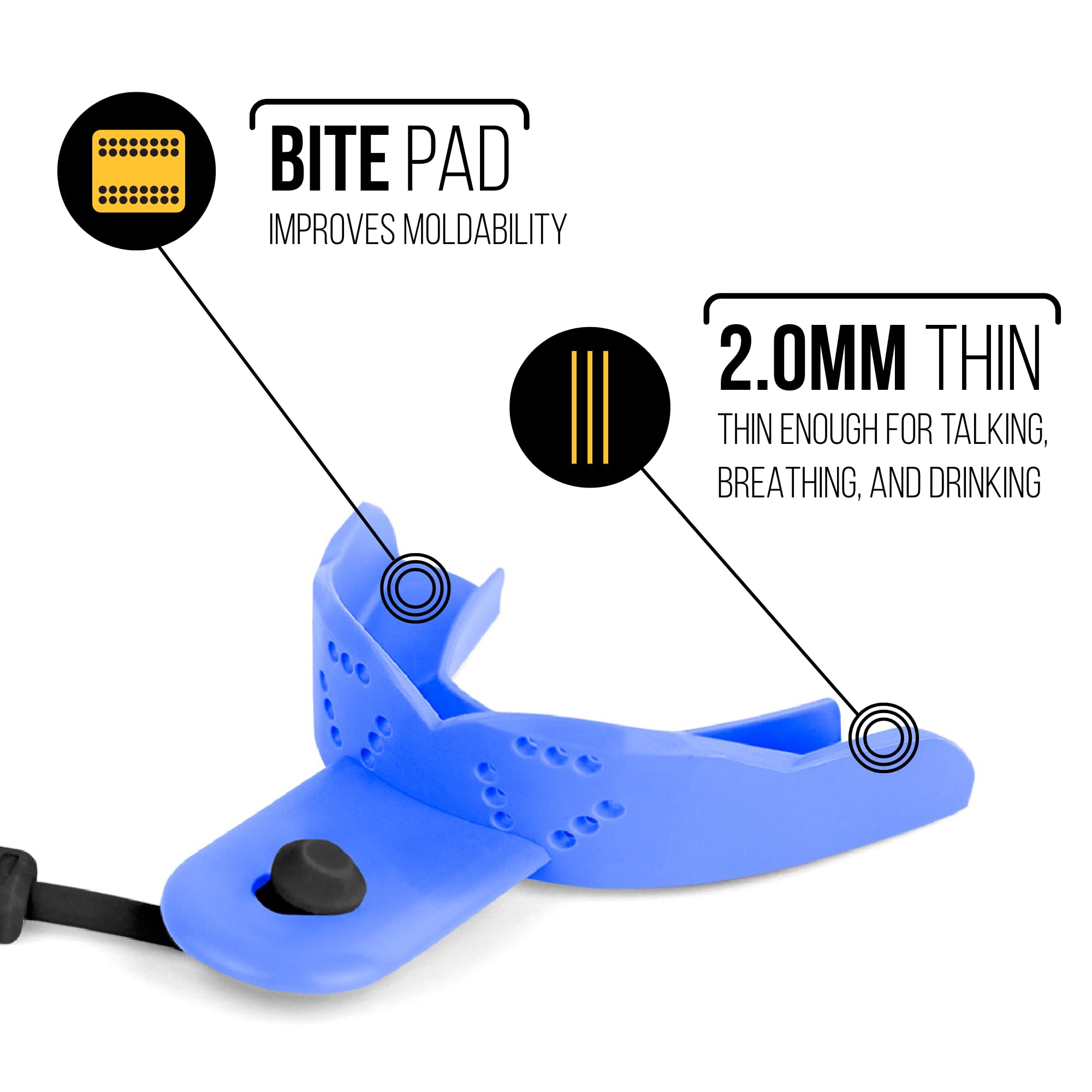Foto 5 | Protector Bucal Sisu Tether Youth De 2 Mm De Grosor  Color Azul Real  Para Niños De Menos De 5 Pies - Venta Internaci
