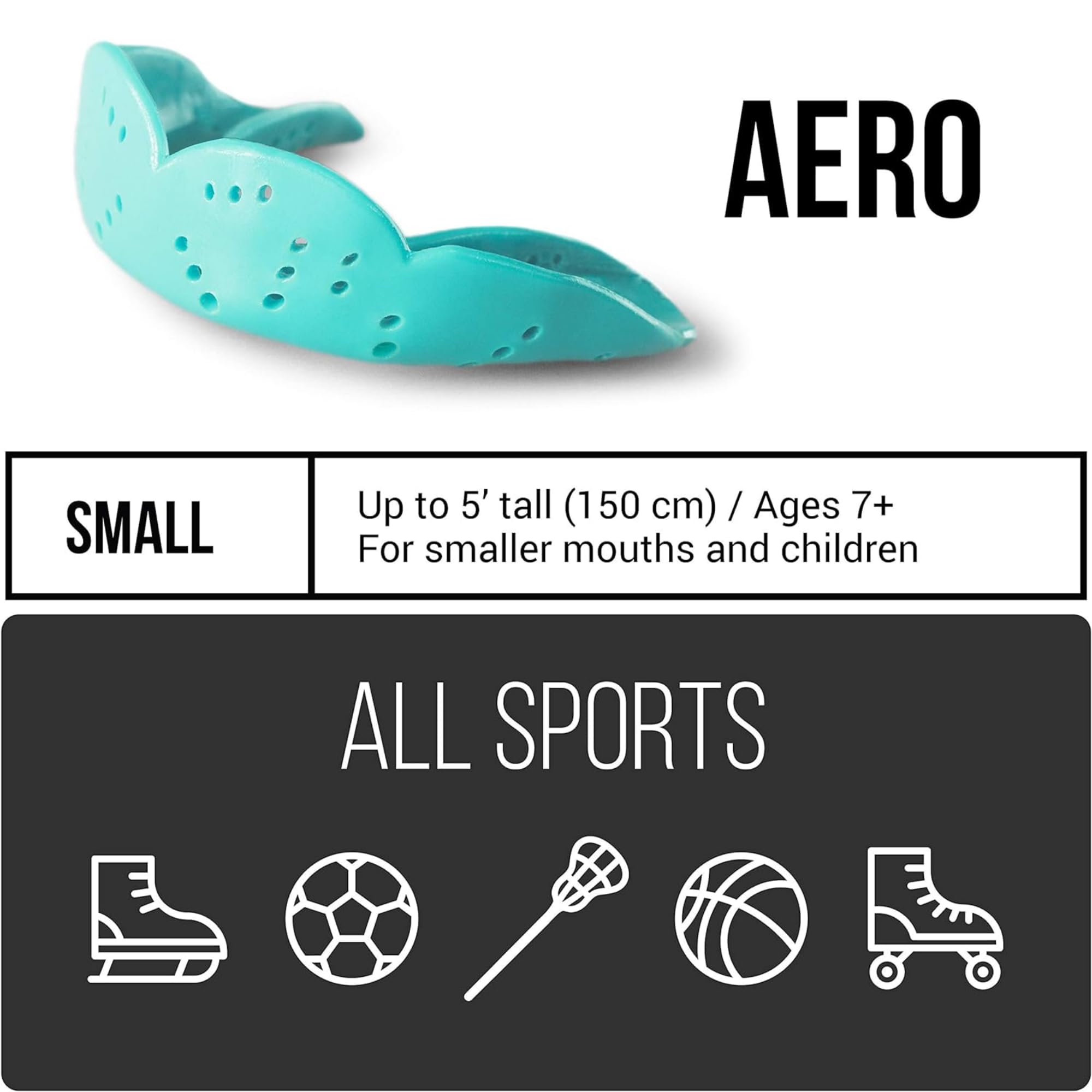 Foto 2 | Protector Bucal Sisu Aero Small Forest Green 1.6 Mm De Grosor - Venta Internacional.