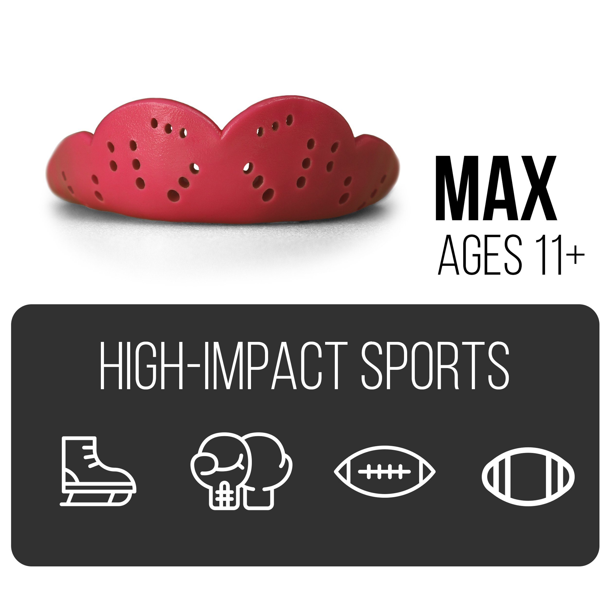 Foto 2 | Protector Bucal Sisu Max Hot Pink De 2 4 Mm De Grosor Para Deportes De Impacto - Venta Internacional.