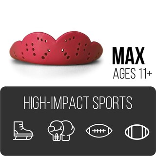 Foto 2 | Protector Bucal Sisu Max Mighty Maroon De 2 4 Mm De Grosor Moldeado A Medida - Venta Internacional.