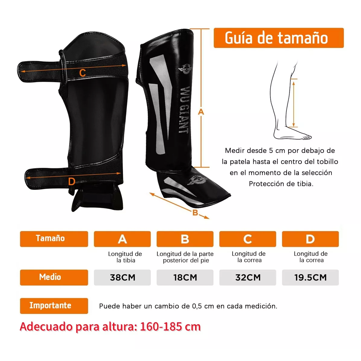 Foto 4 pulgar | Espinilleras Eo Safe Imports Talla L