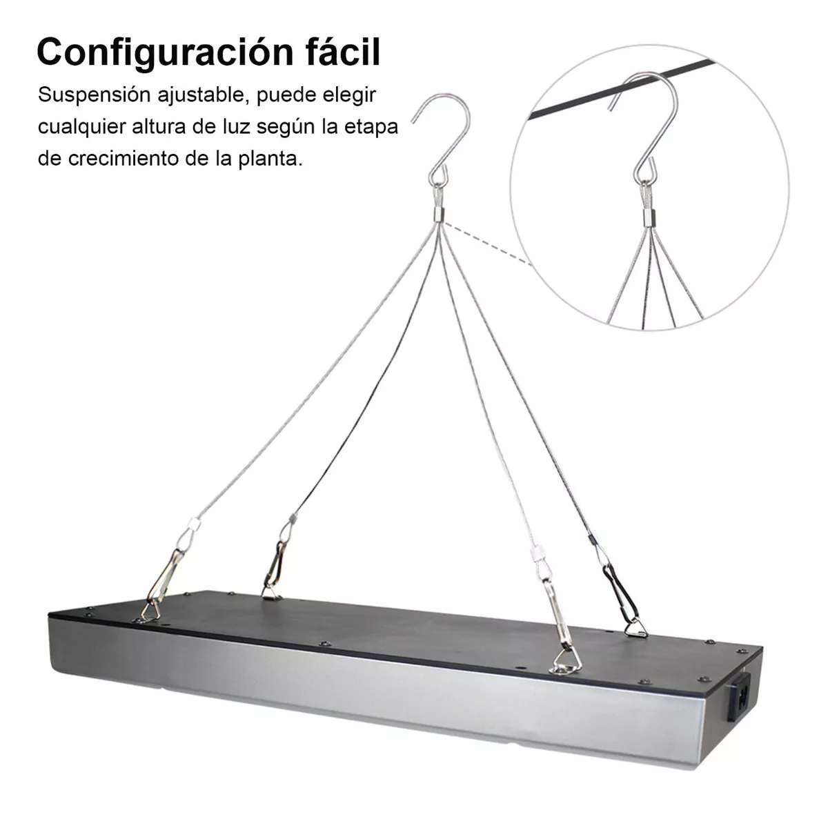 Foto 4 pulgar | Luz Led De Cultivo Luces Para Plantas De Interior Espectro Eo Safe Imports Esi-16369-1 Multicolor