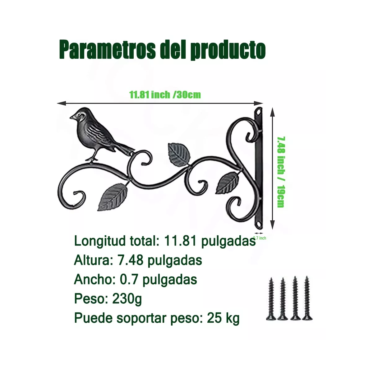 Foto 3 pulgar | 2 Prácticos Ganchos De Pared Para Colgar Farolillos Eo Safe Imports Esi-16360 Negro