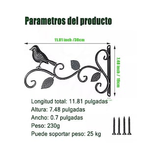Foto 2 | 2 Prácticos Ganchos De Pared Para Colgar Farolillos Eo Safe Imports Esi-16360 Negro