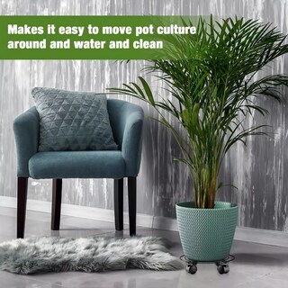 Foto 3 | Porta Macetas Decorativas Jardin Plantas 4 Piezas Negro