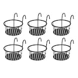 Porta Macetas Bases Herrería 6 Piezas Eo Safe Imports Esi-18520 Negro