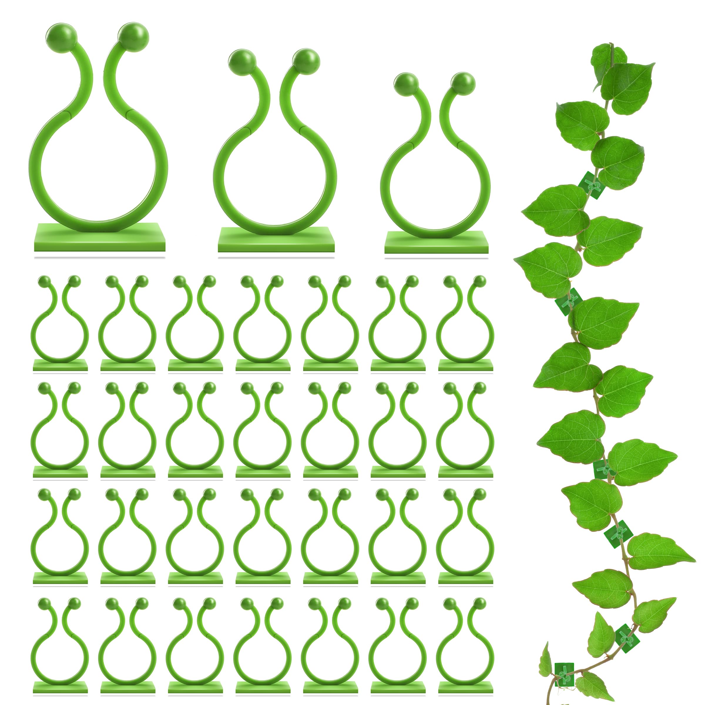 Pinzas De Pared Ewpjdk Para Plantas Trepadoras, 180 Unidades (verdes) - Venta Internacional.
