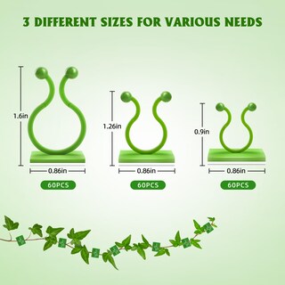 Foto 2 | Pinzas De Pared Ewpjdk Para Plantas Trepadoras, 180 Unidades (verdes) - Venta Internacional.