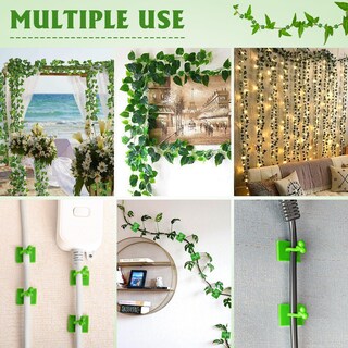 Foto 7 | Pinzas De Pared Ewpjdk Para Plantas Trepadoras, 180 Unidades (verdes) - Venta Internacional.