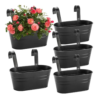 Foto 1 | Maceta Colgante De Metal Para Jardín Y Hogar, 5 Piezas Eo Safe Imports Esi-19463 Negro