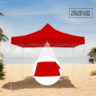 Foto 4 | Repuesto de Lona Iliosinnova Rojo 1.91 x 1.91 m
