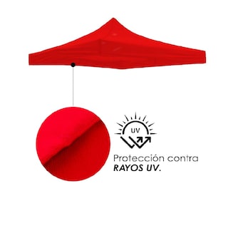Foto 6 | Repuesto de Lona Iliosinnova Rojo 2.91 x 2.91 m