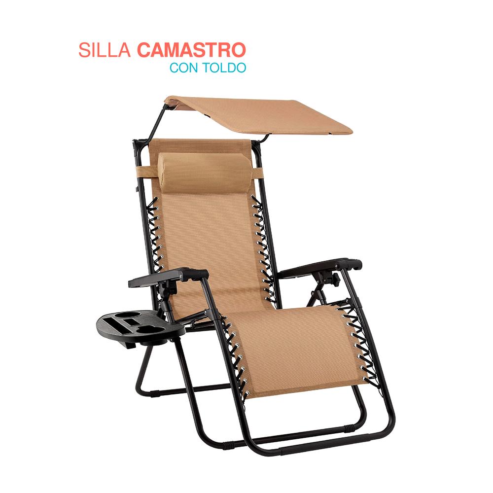 Foto 2 pulgar | Camastro Plegable Elly Decor con Sombrilla