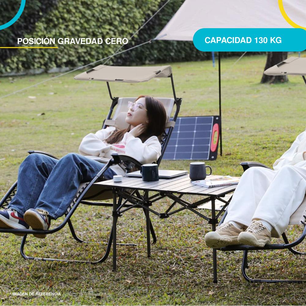 Foto 3 | Camastro Plegable Elly Decor con Sombrilla