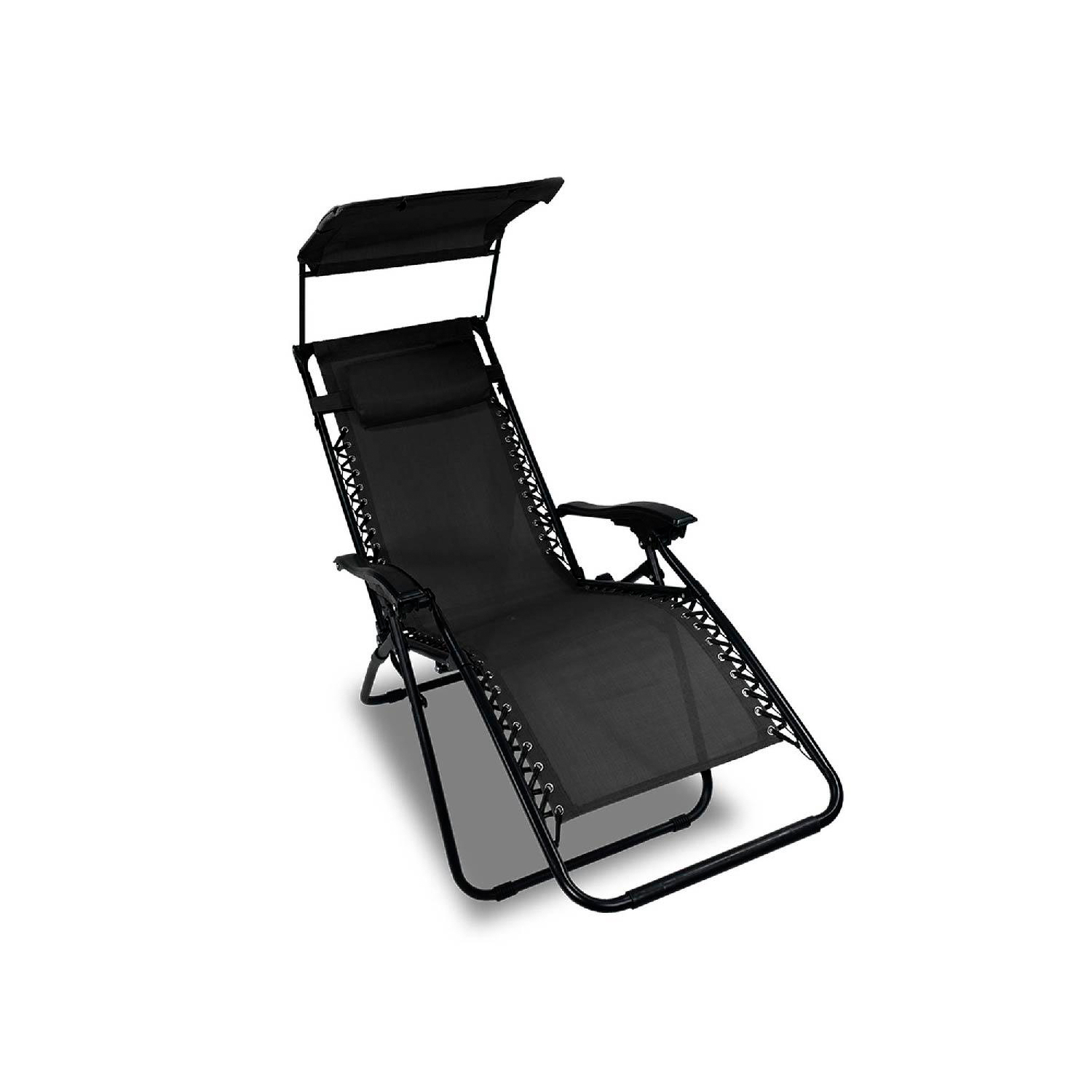 Silla/Camastro Plegable Elly Decor SO-SGCCD-BE color Negro