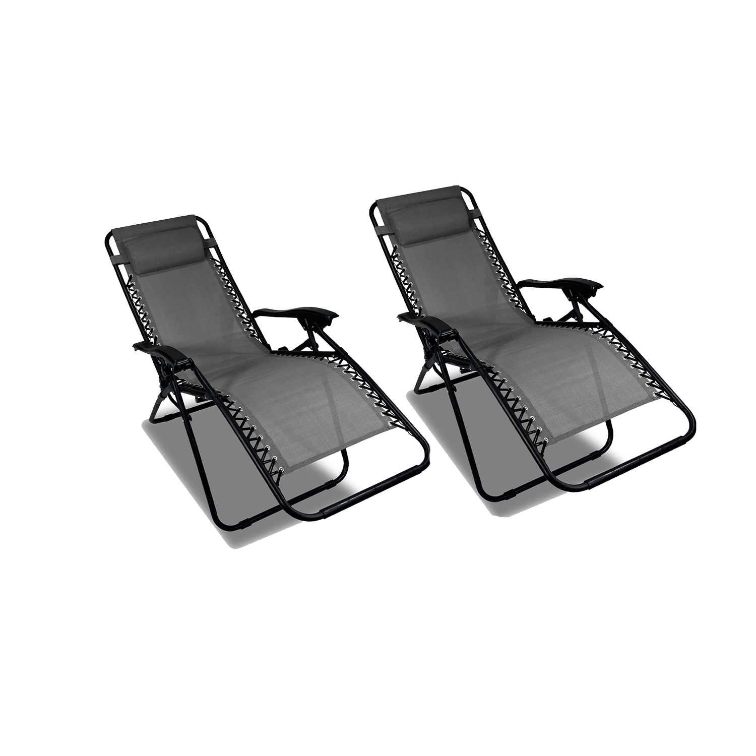 Foto 2 pulgar | Set De 2 Sillas Tipo Camastro Plegable Tecnologia Gravedad Cero Reclinable