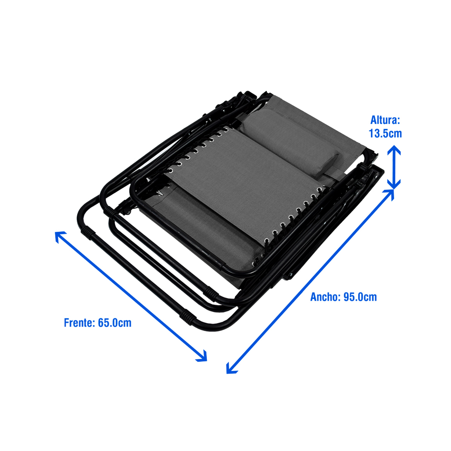 Foto 5 pulgar | Set De 2 Sillas Tipo Camastro Plegable Tecnologia Gravedad Cero Reclinable