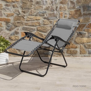 Foto 7 | Set De 2 Sillas Tipo Camastro Plegable Tecnologia Gravedad Cero Reclinable
