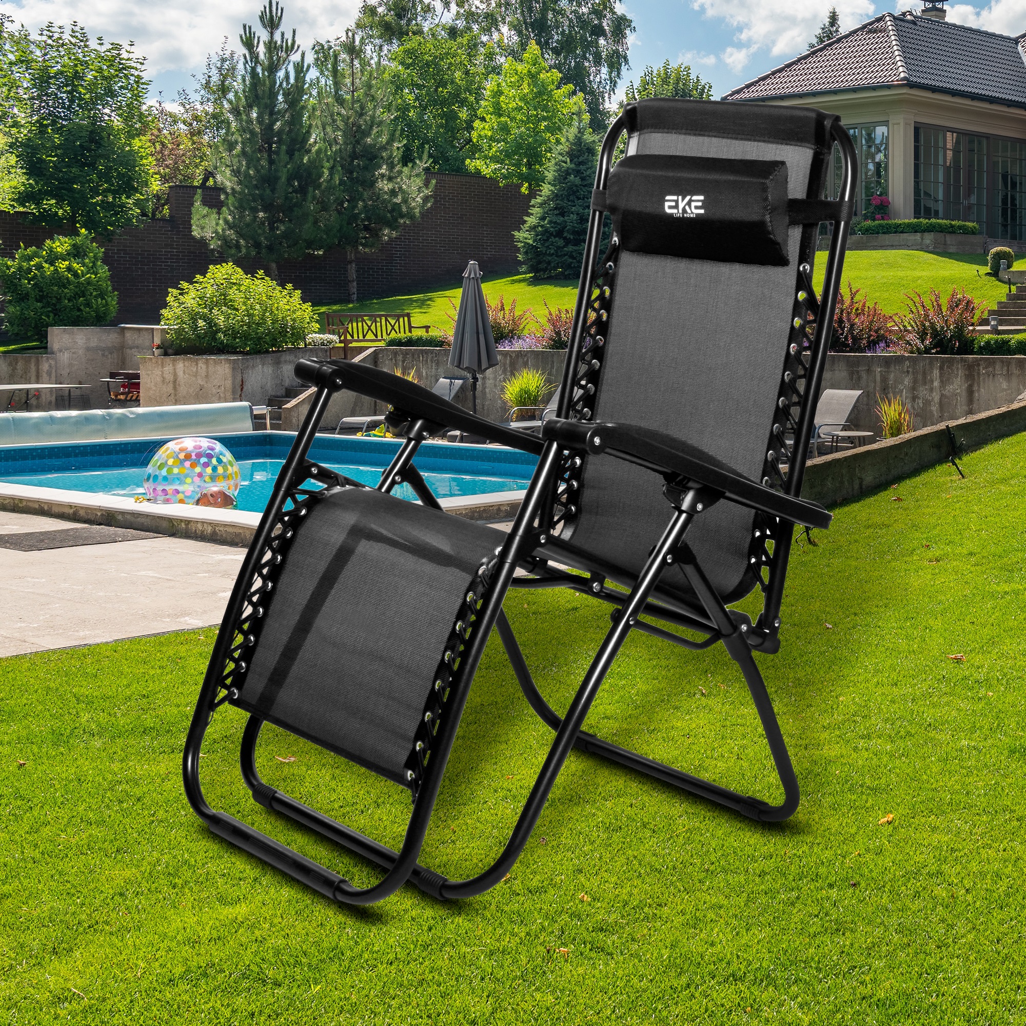 Foto 8 | Silla Camastro Gravedad Cero Plegable Reclinable Para Jardin/alberca