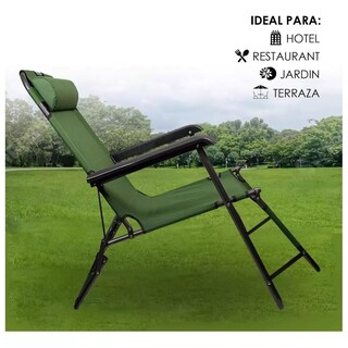 Foto 8 | 4 Sillas Camastro Plegable Reclinable Jardín Playa Alberca