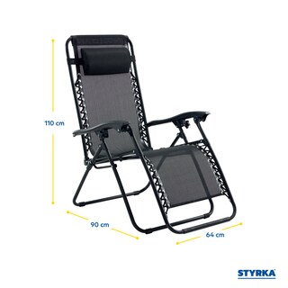 Foto 3 | Juego de Sillas Camastro Reclinable Plegables para Jardín 2 Piezas