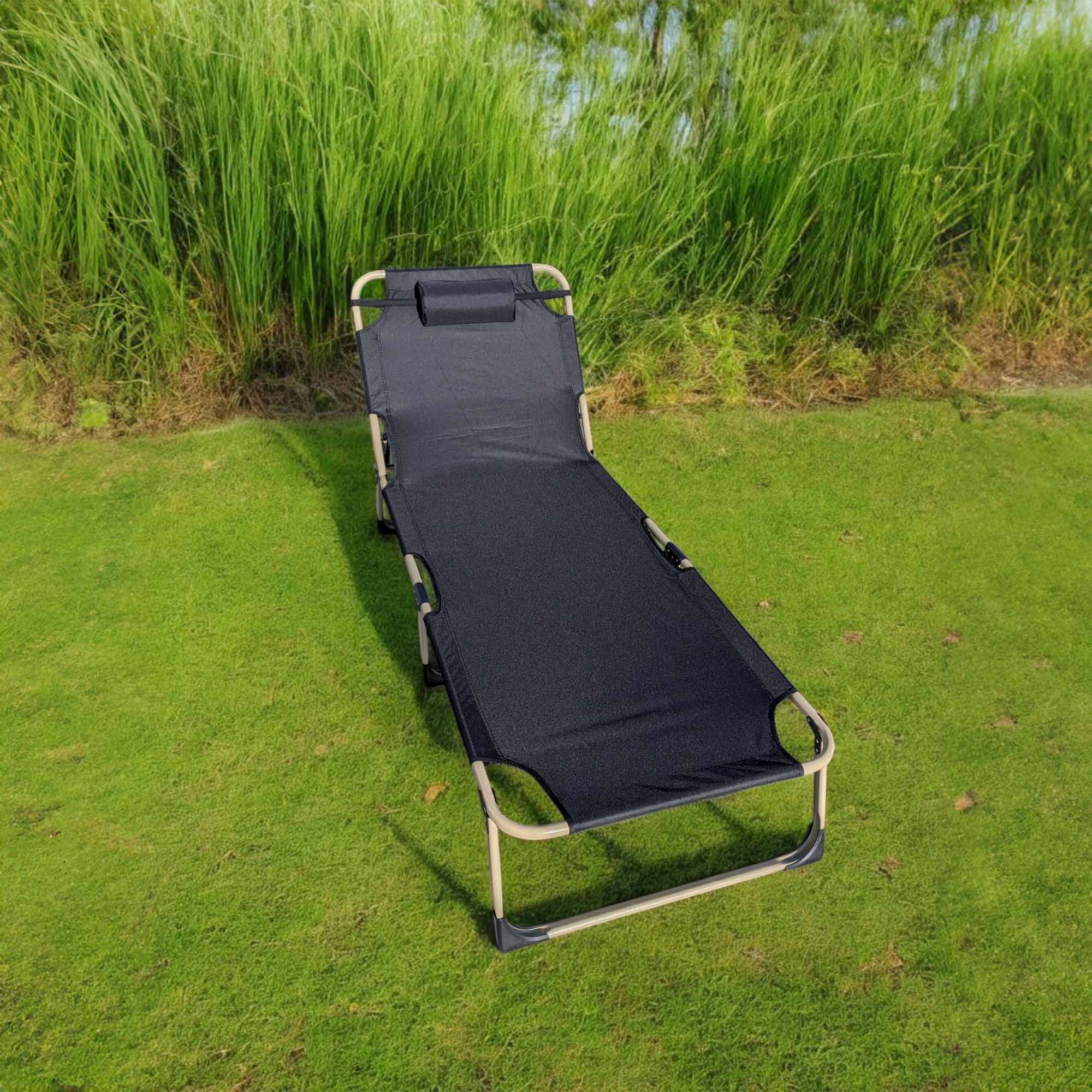 Foto 4 pulgar | Camastro Plegable de Playa Ilios Innova Negro