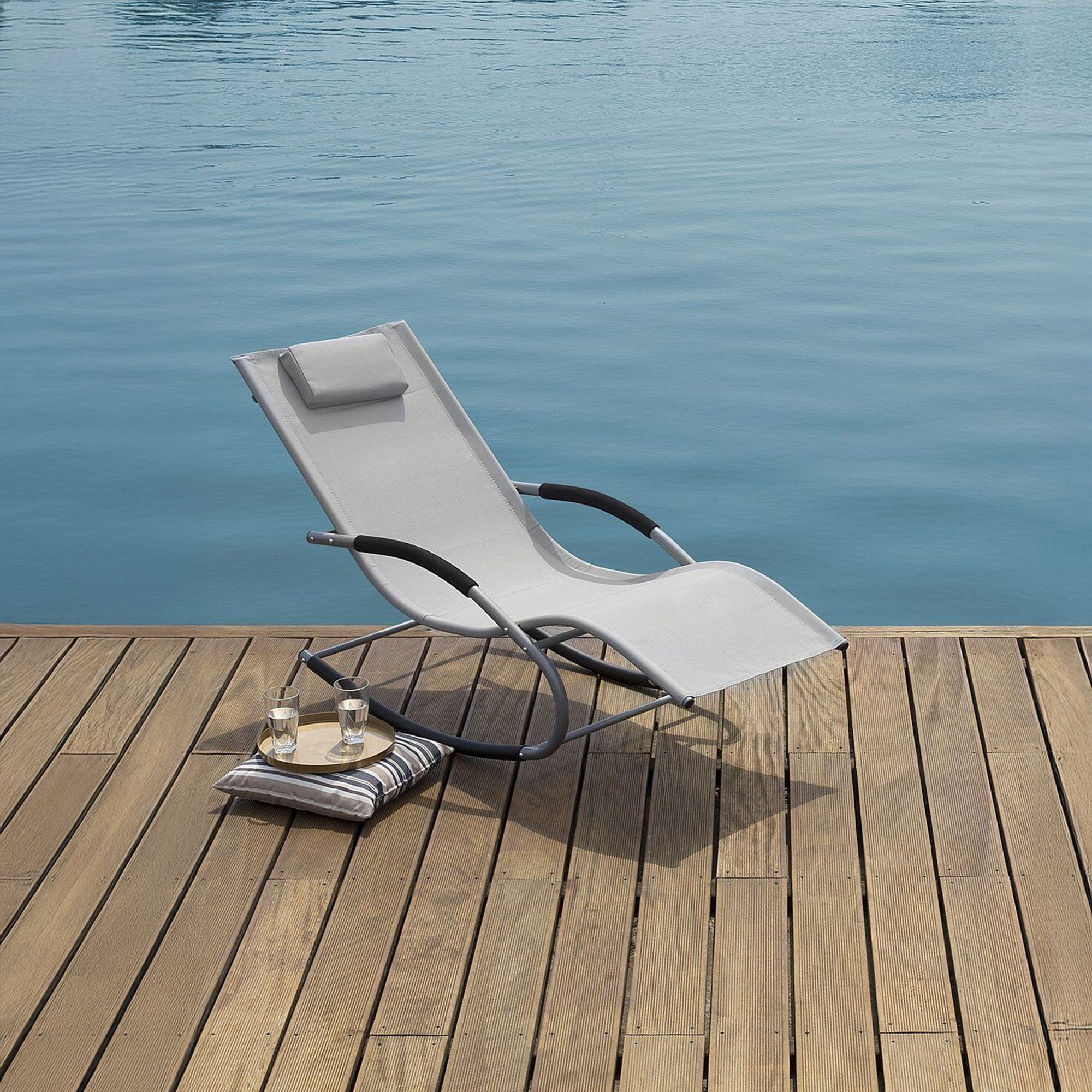 Foto 5 pulgar | Camastro Ilios Innova Mecedora de Jardín Reclinable Ergonómico