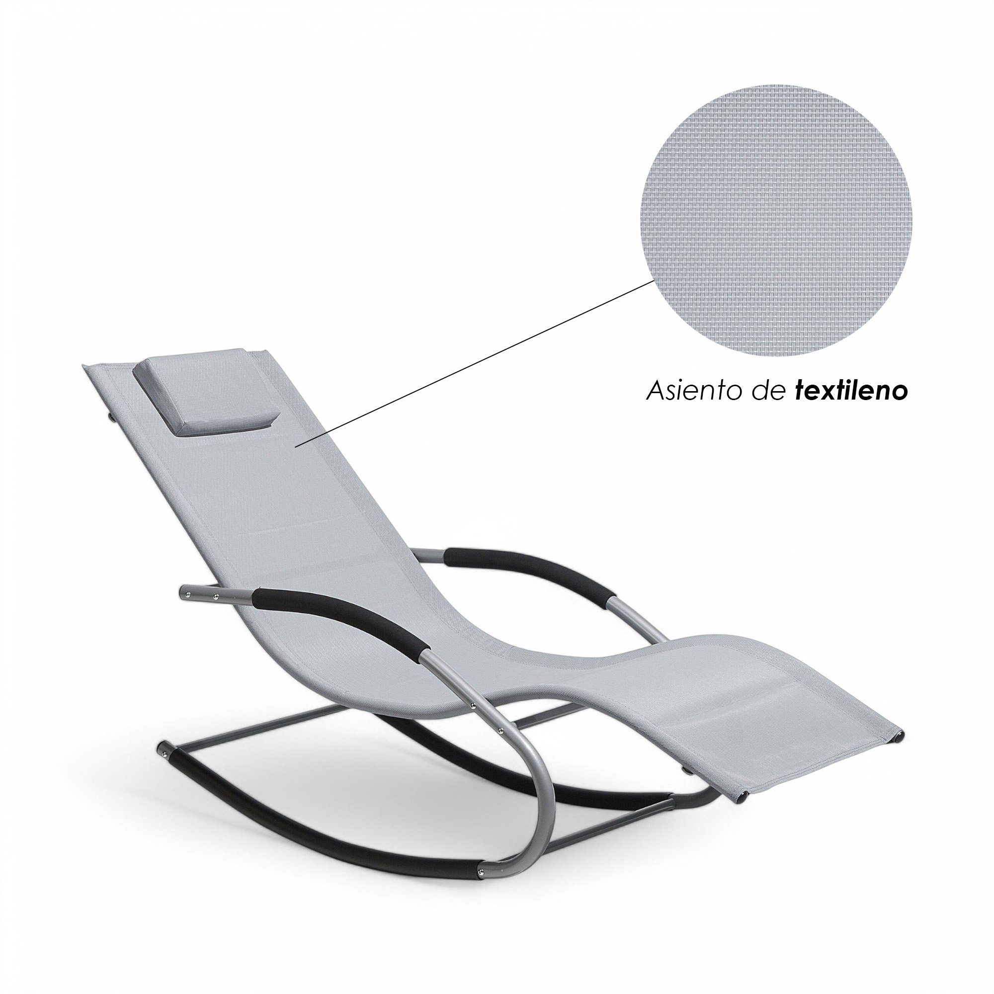 Foto 7 pulgar | Camastro Ilios Innova Mecedora de Jardín Reclinable Ergonómico